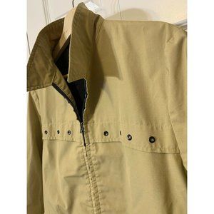 Vtg Robert Lewis Men’s Sz 40 Lined Vented Full Zip Front Jacket w/Pockets‎ Beige